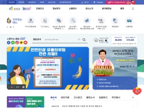 금산군청 인증 화면